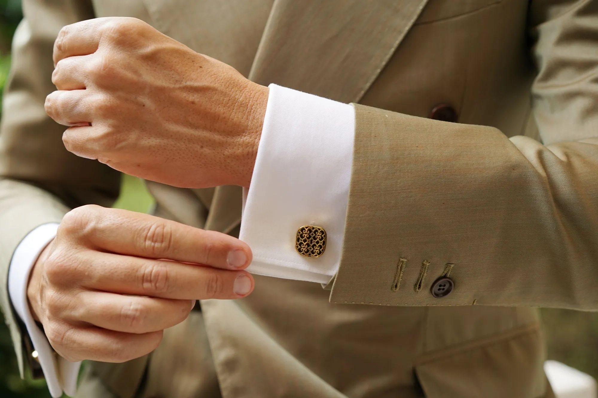 Pacino Gold Cufflinks