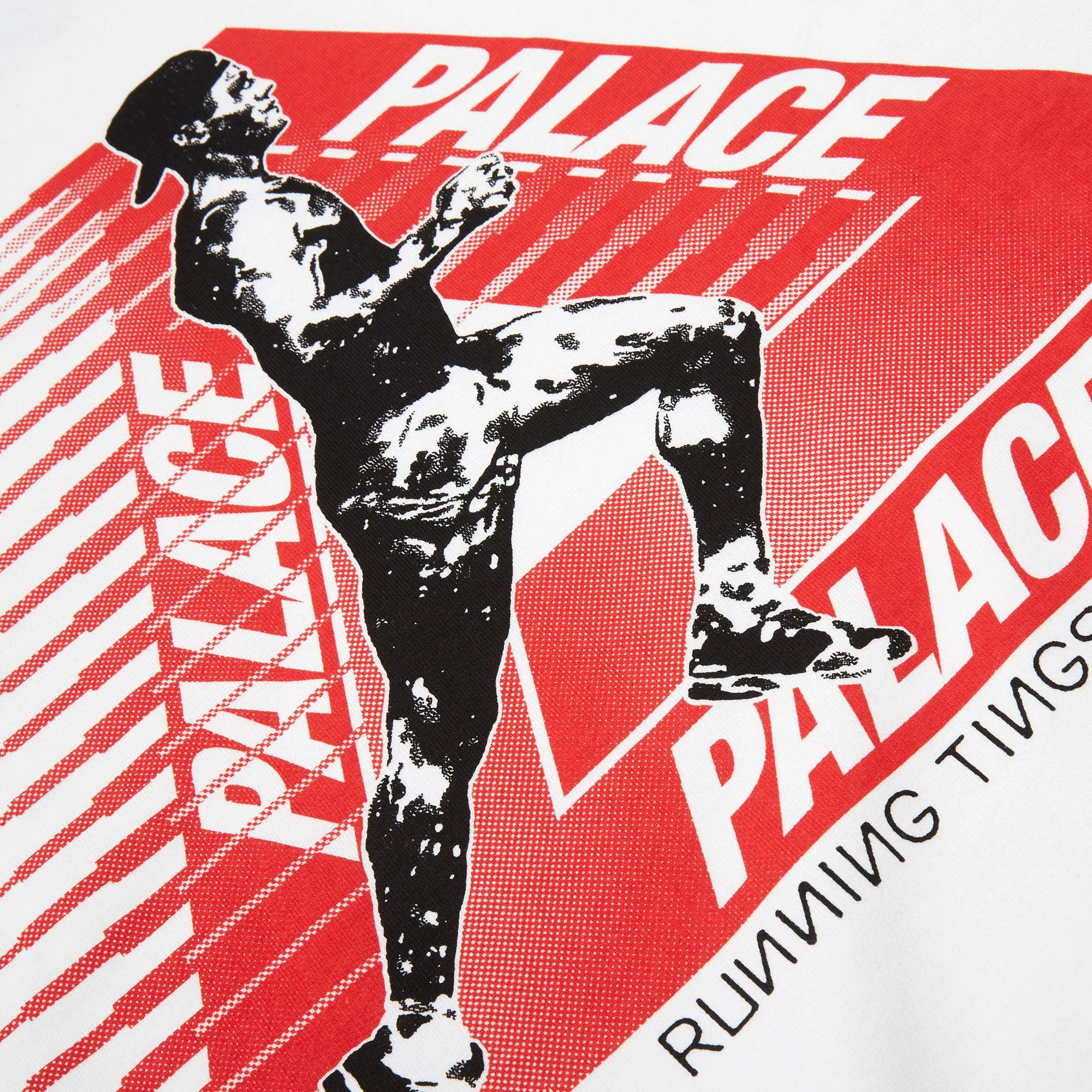 Palace Running Tings Crew SweatWhite