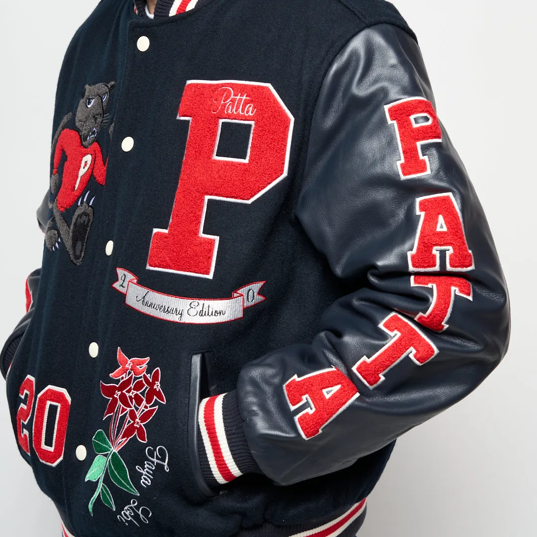 Patta - 20th Anniversary Varsity Jacket (Maritime Blue)