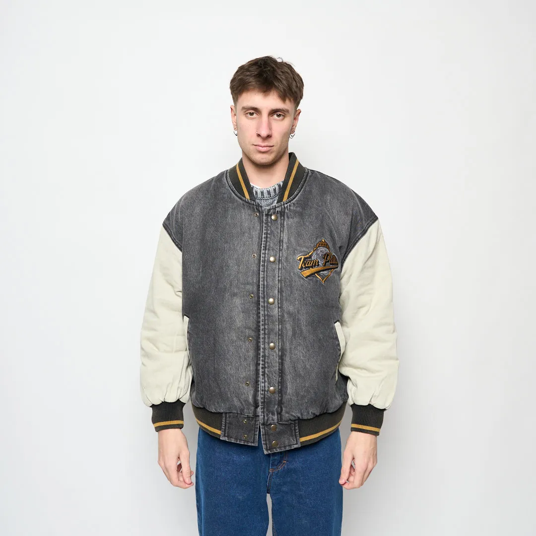 Patta - Homerun Denim Varsity Jacket (Black)