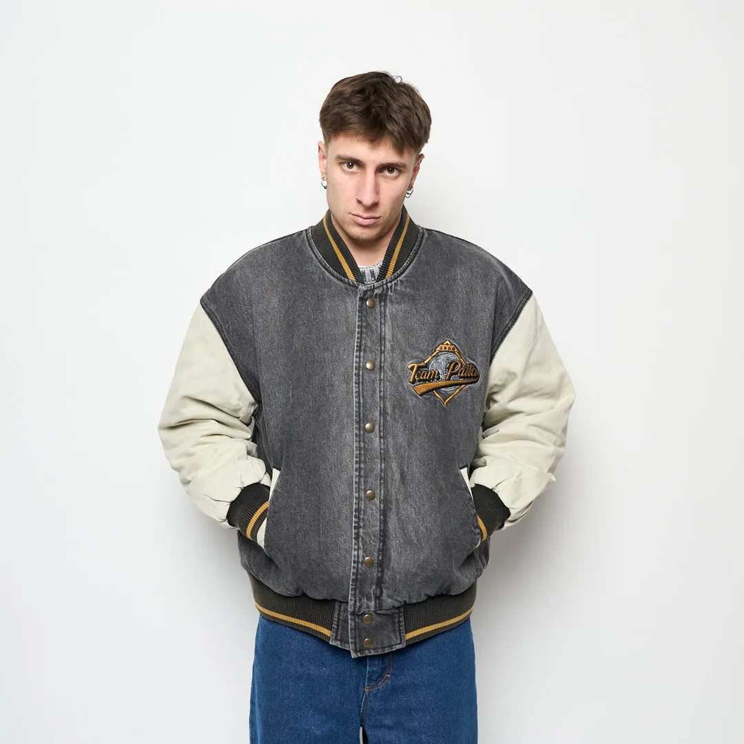 Patta - Homerun Denim Varsity Jacket (Black)