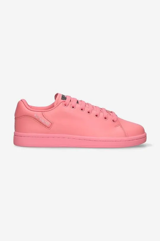 Raf Simons leather sneakers Orion pink color