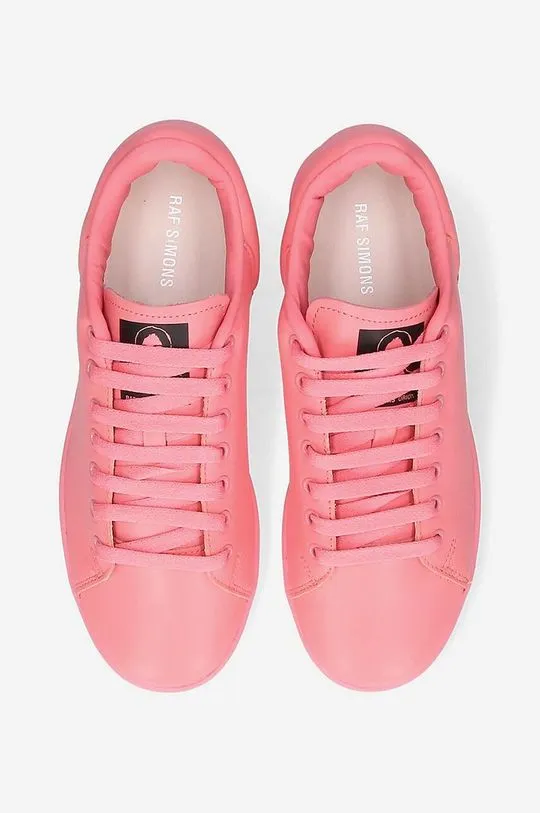 Raf Simons leather sneakers Orion pink color