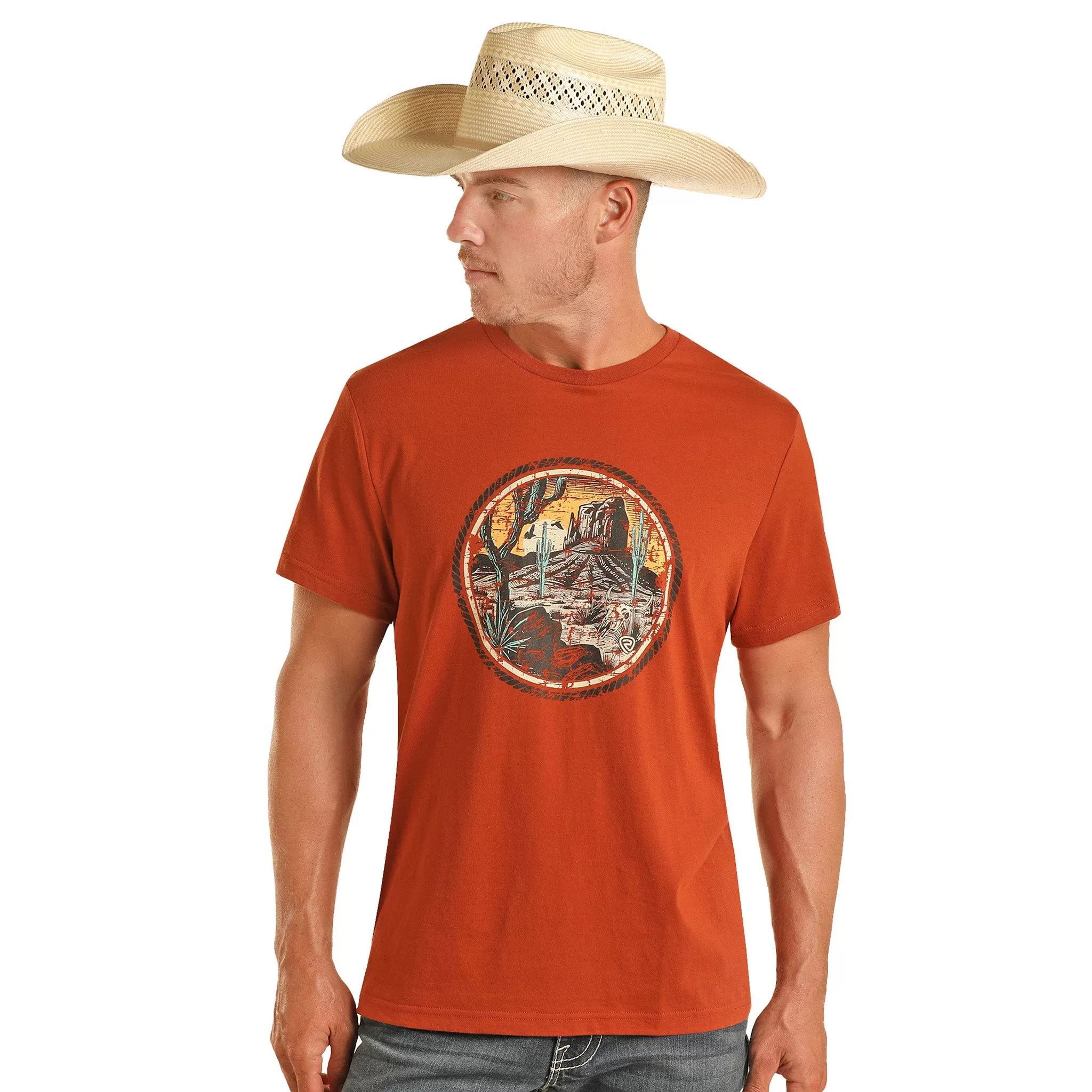 Rock and Roll Denim Unisex Rust Desert Tee