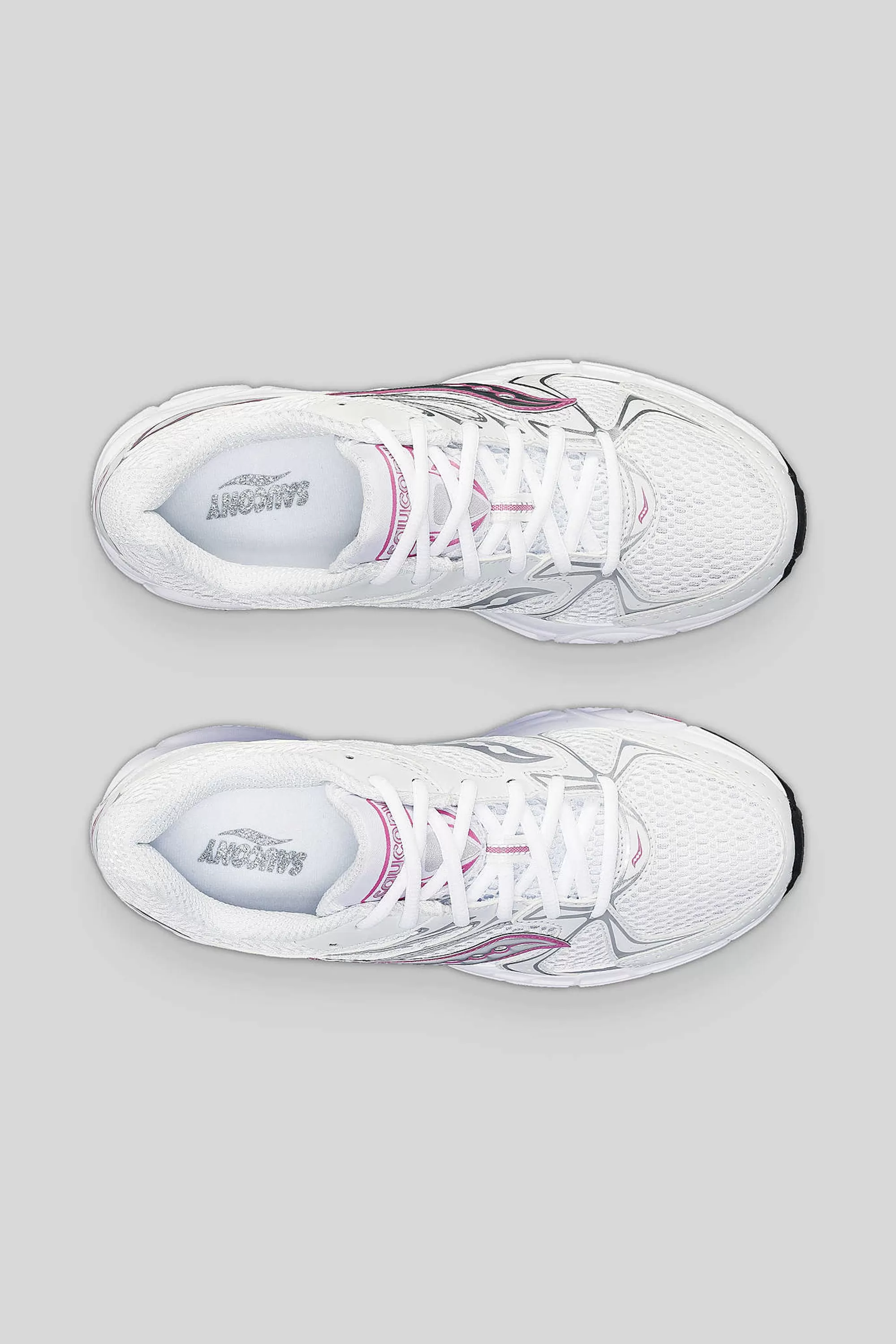 Saucony Women's Grid Ride Millennium in White/Pink