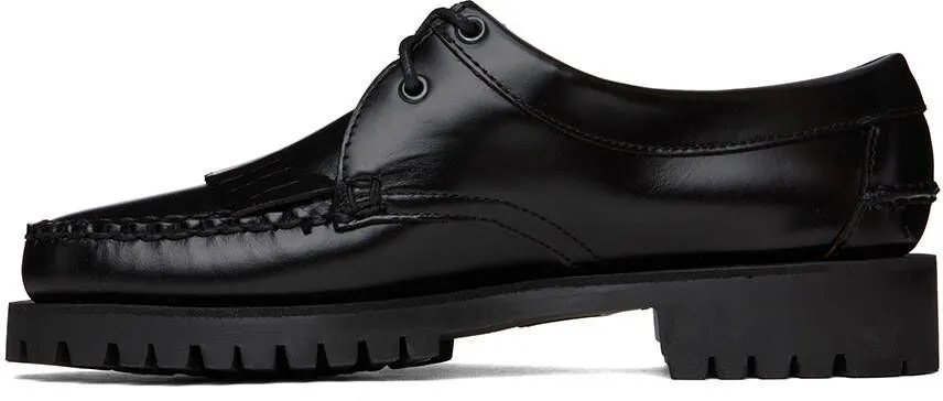 Sebago Black James Fringe Lug Oxfords