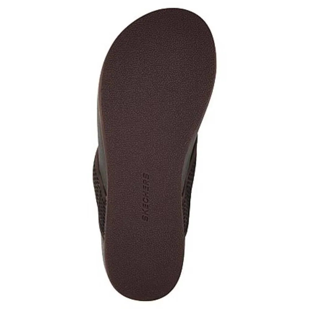 SKECHERS Men's Pelem-Emiro Slipper (Dark Brown)