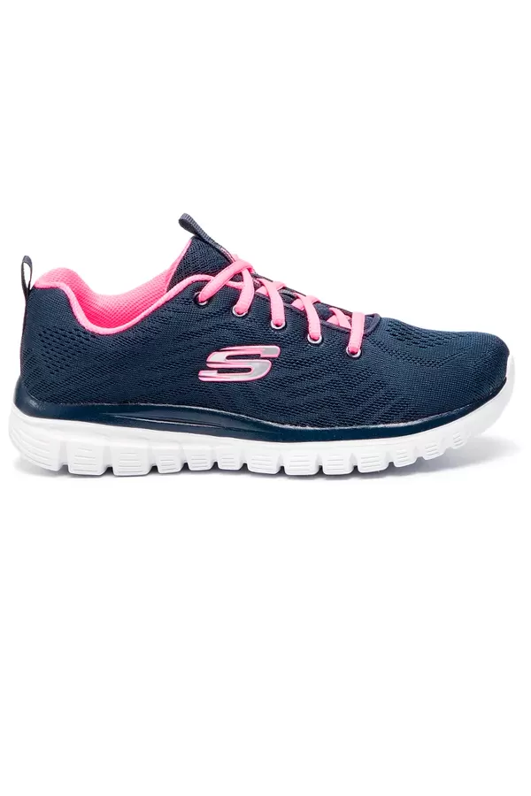 Skechers Women Graceful Sneakers Navy/Pink