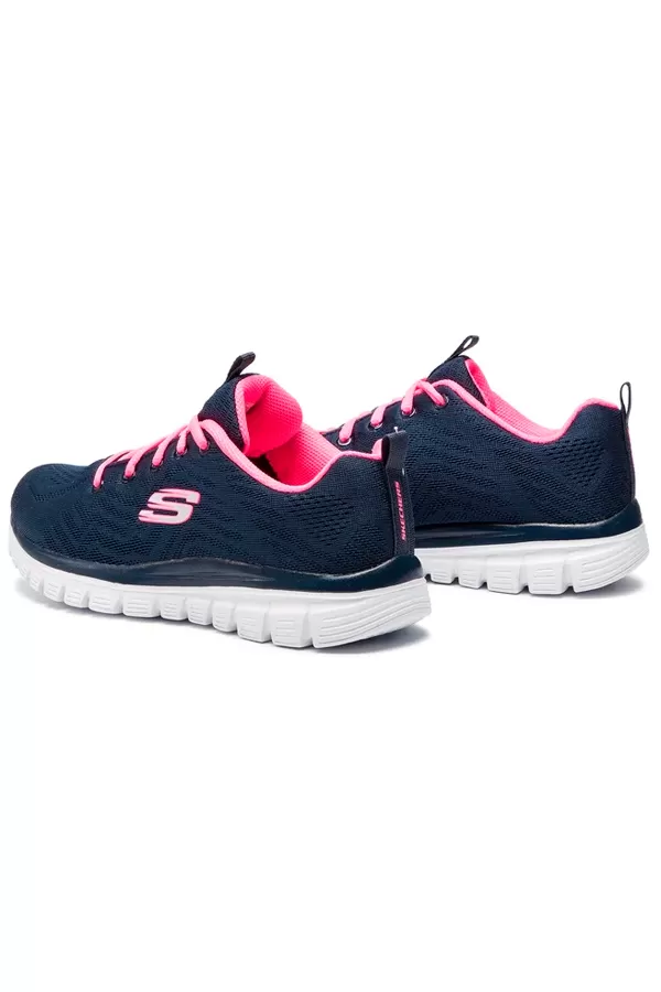 Skechers Women Graceful Sneakers Navy/Pink