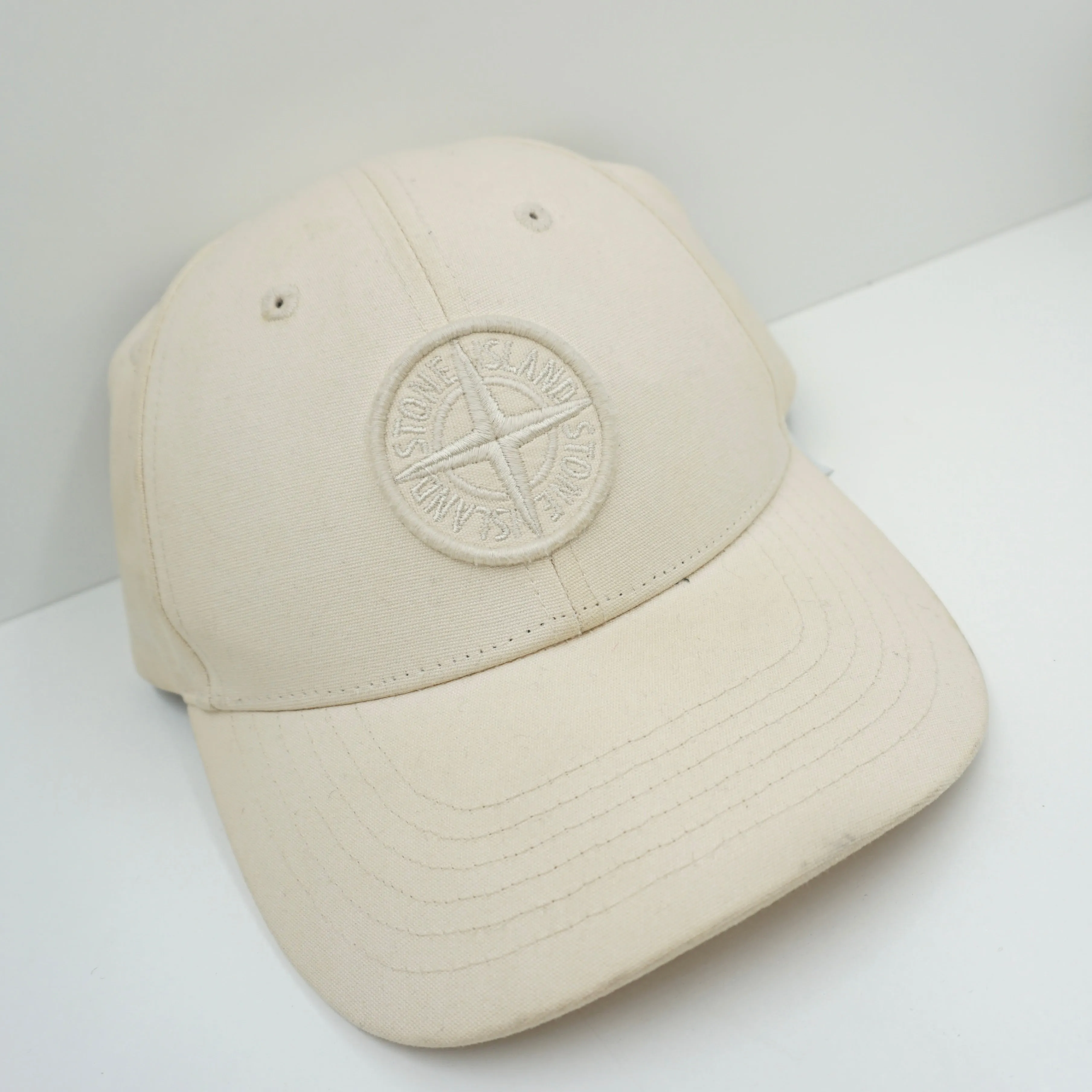 Stone Island Beige Adjustable Cap