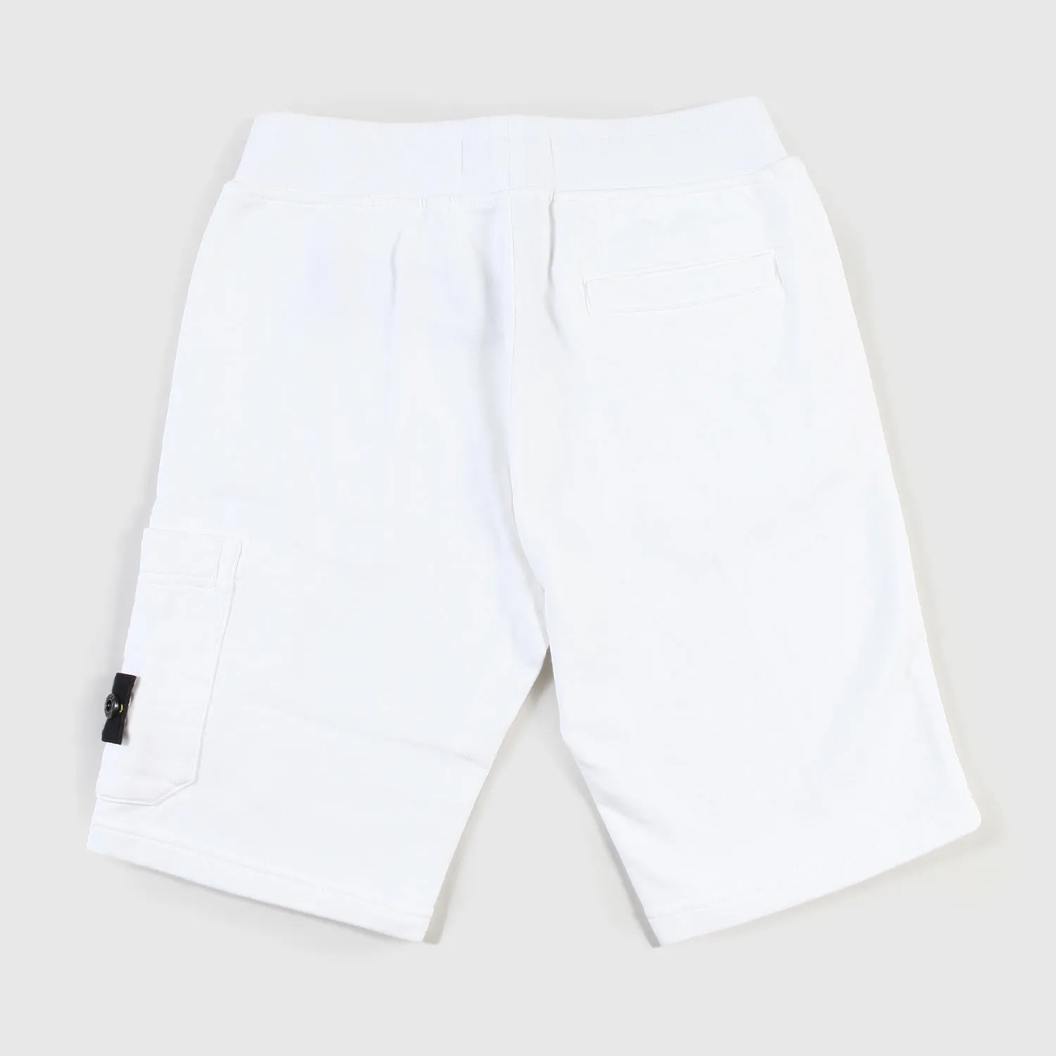 Stone Island Bermuda Shorts White With Patch Boy