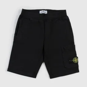 Stone Island Black Bermuda Shorts Boys