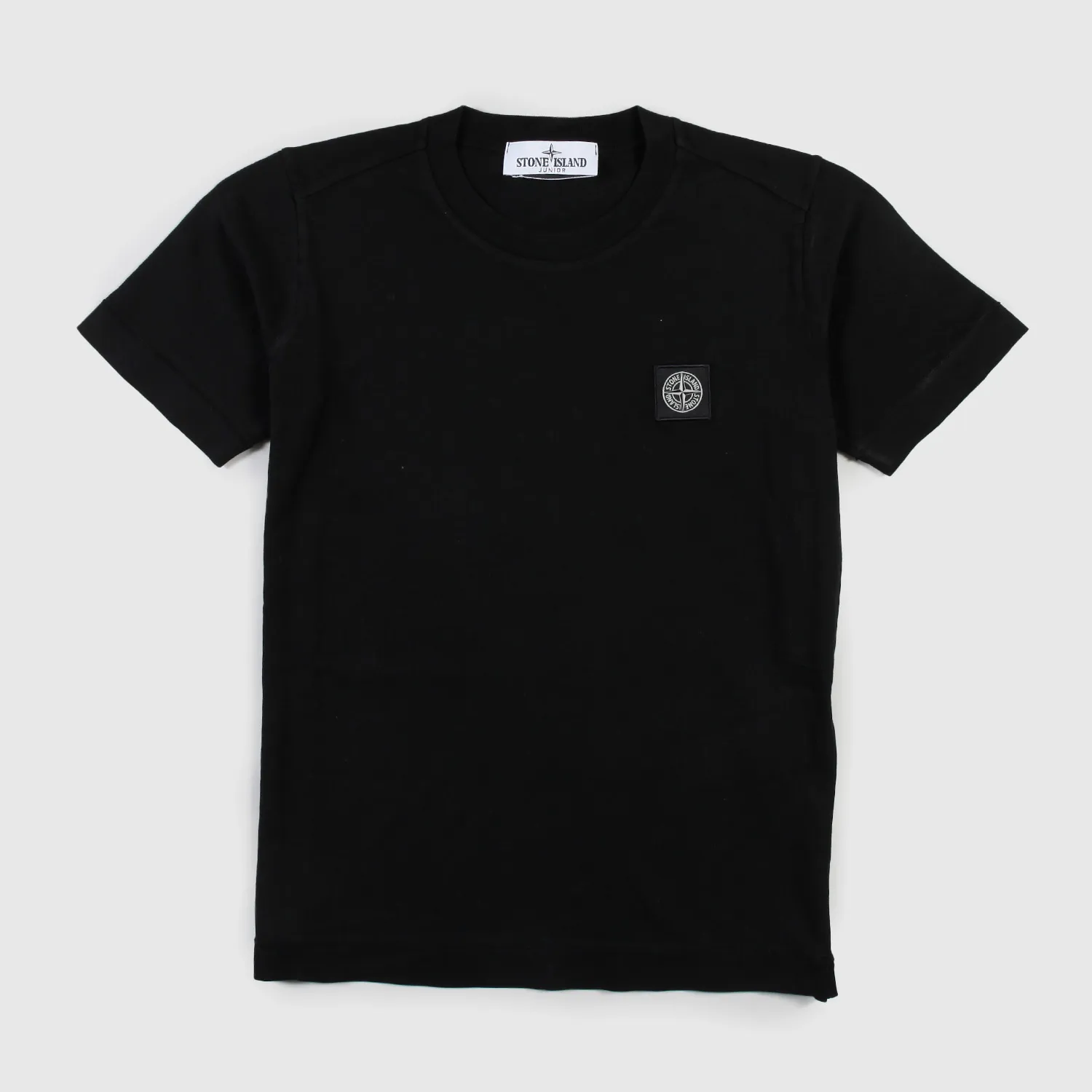 Stone Island Black T-Shirt With Patch Detail