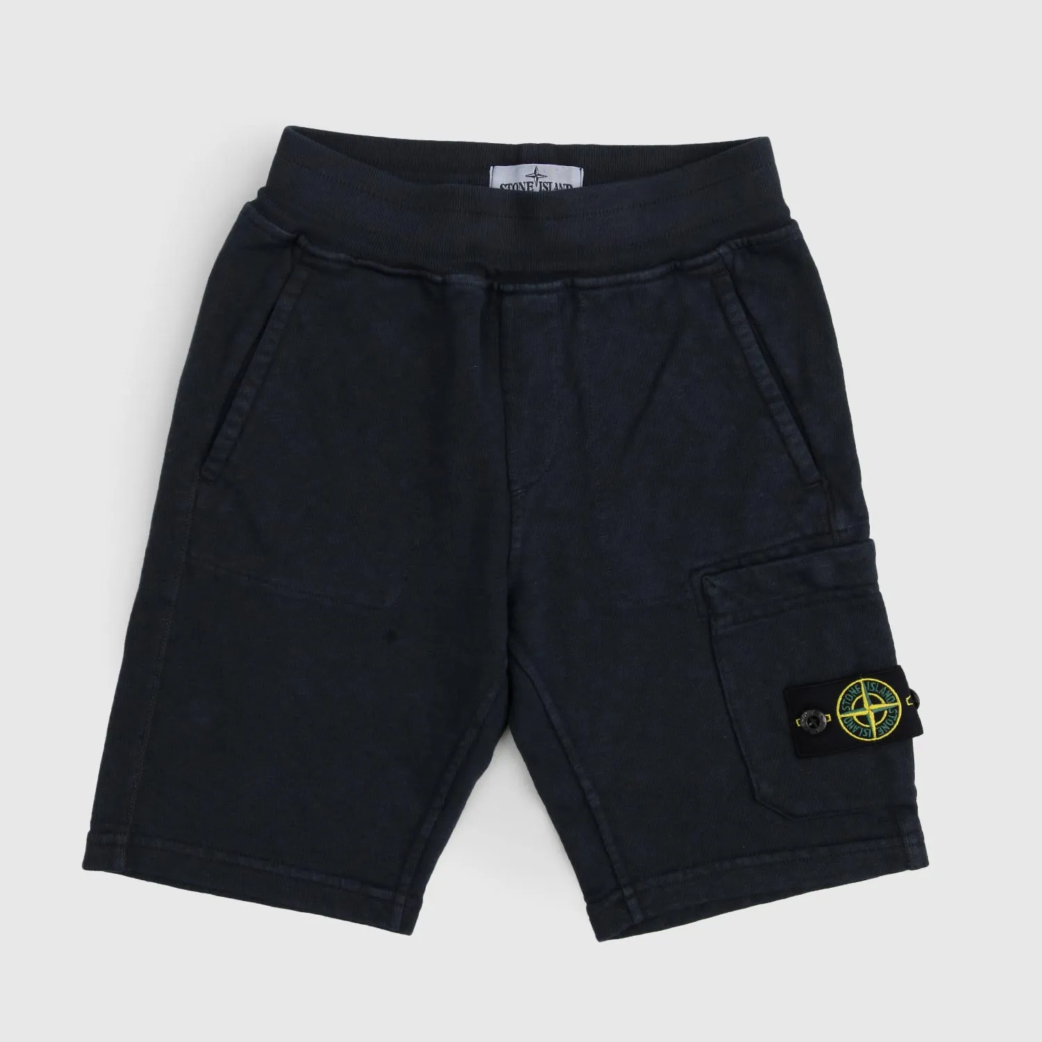 Stone Island Blue Bermuda Shorts With Boy Patch