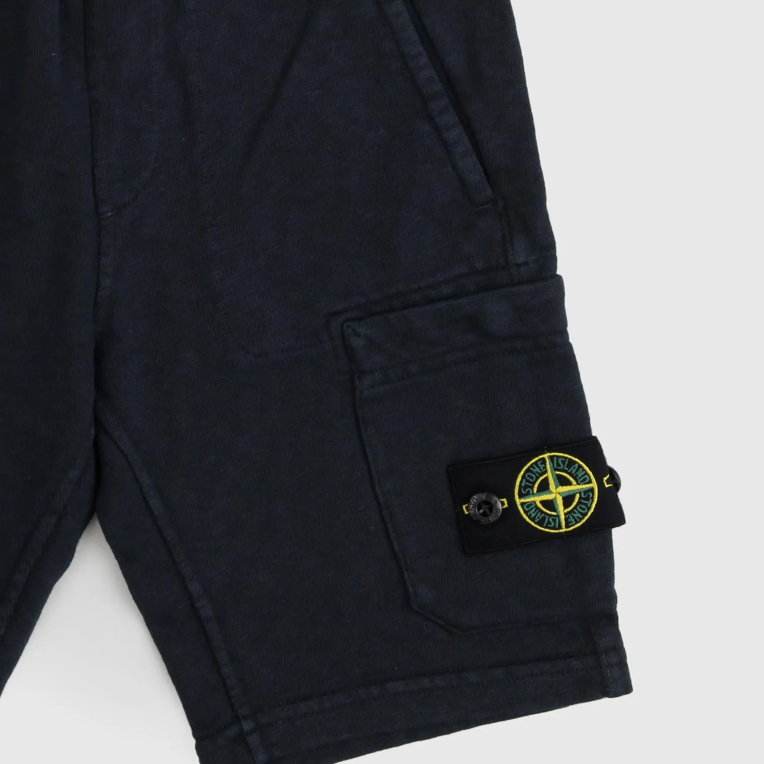 Stone Island Blue Bermuda Shorts With Boy Patch