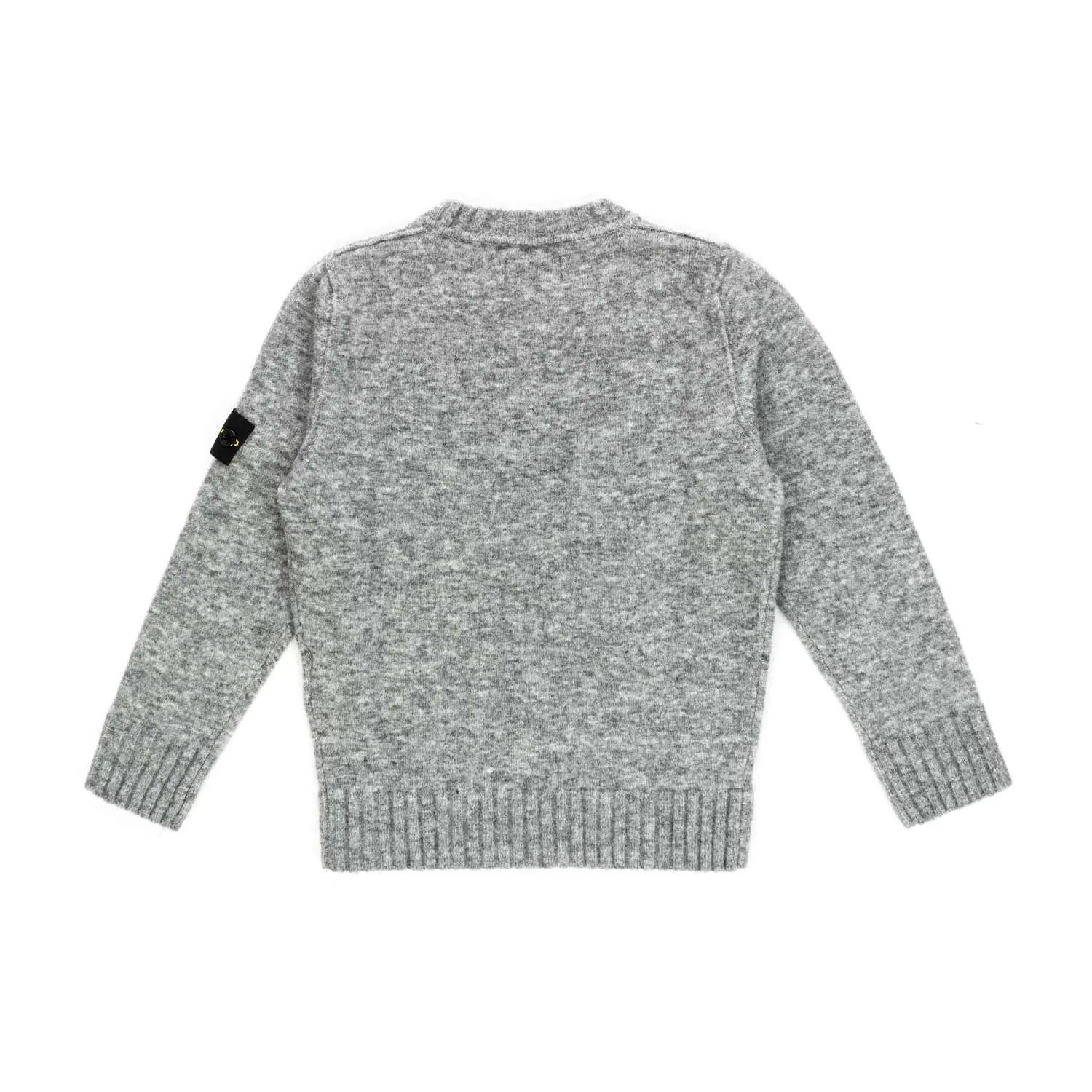 Stone Island Boy Grey Wool Blend Jumper