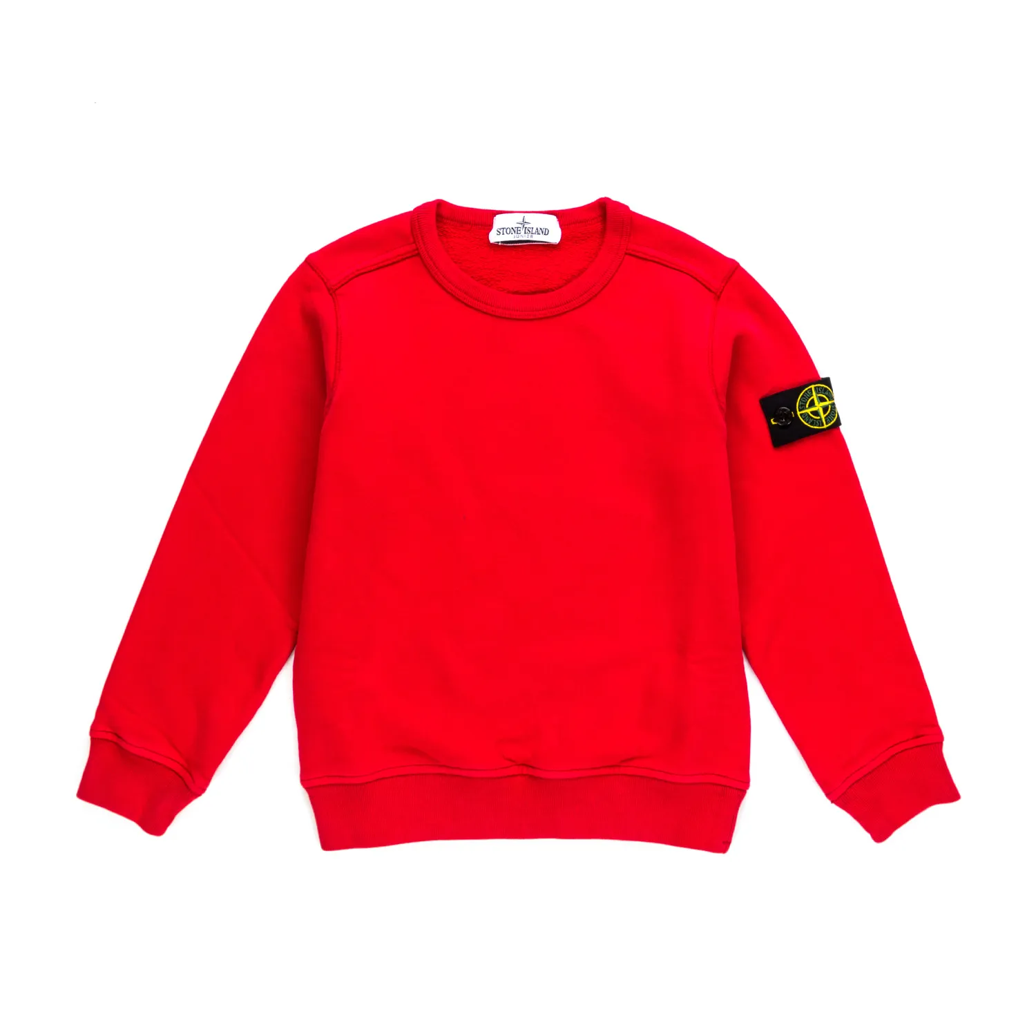 Stone Island Boy Red Cotton Sweatshirt