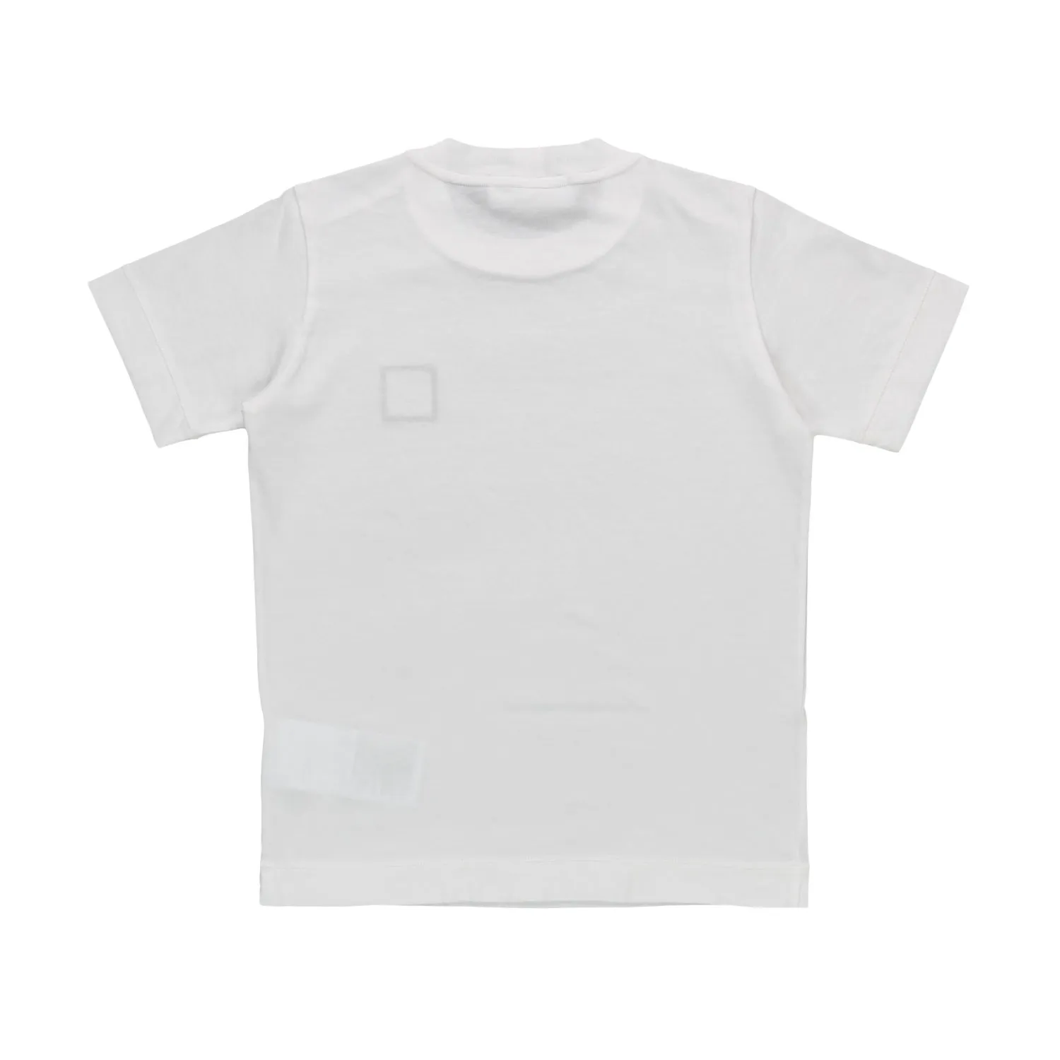 Stone Island Boys White Cotton T-Shirt