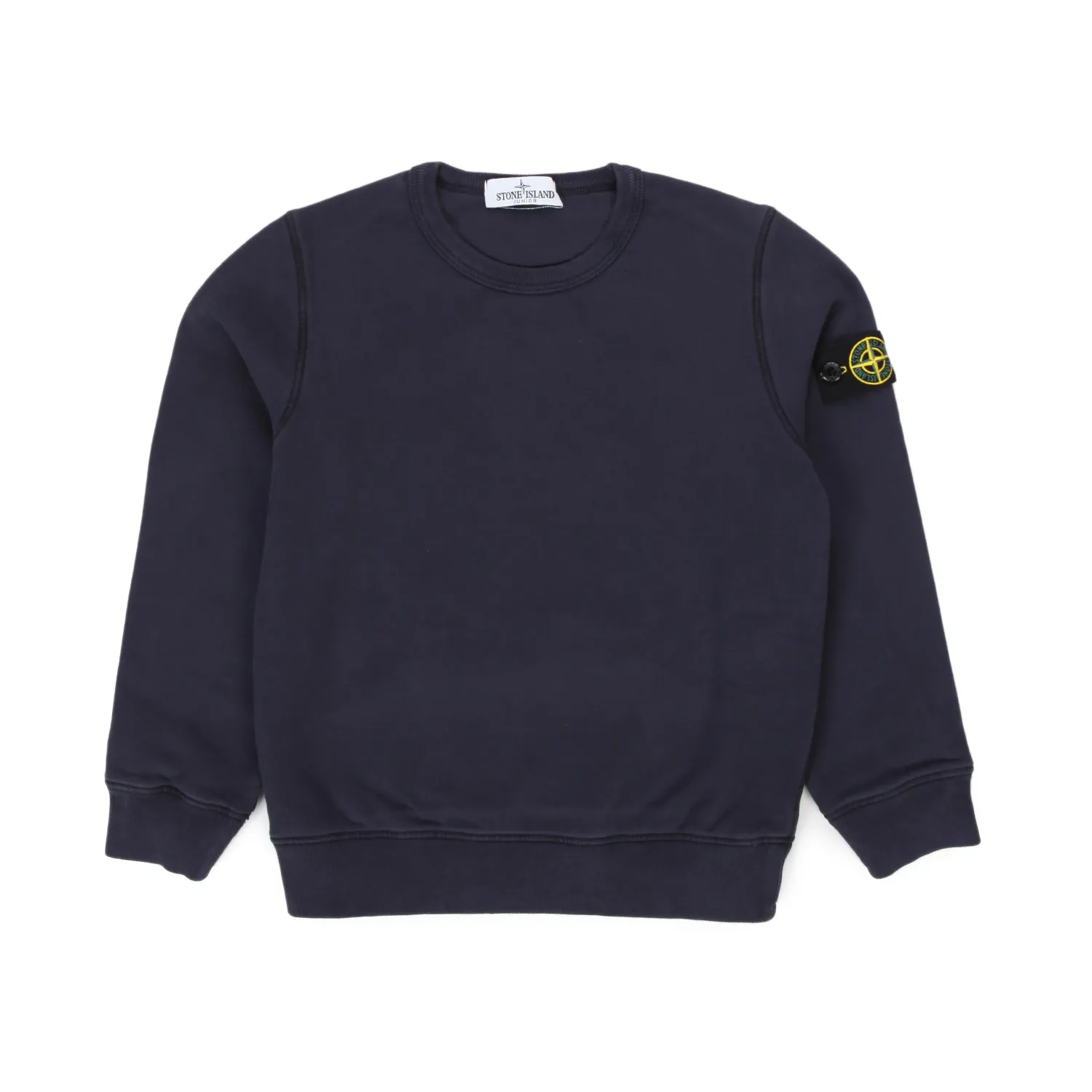 Stone Island Dark Blue Sweatshirt With Logo Patch