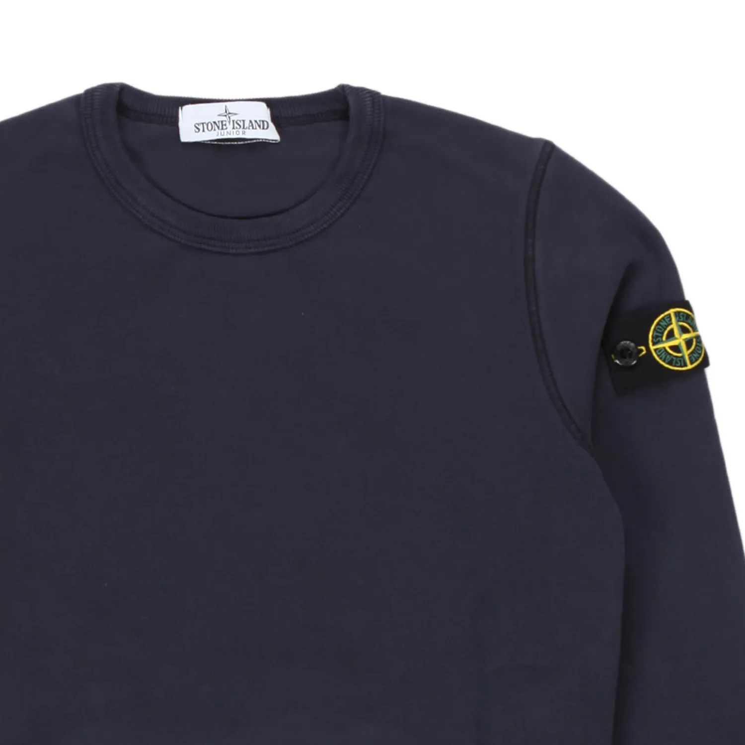 Stone Island Dark Blue Sweatshirt With Logo Patch