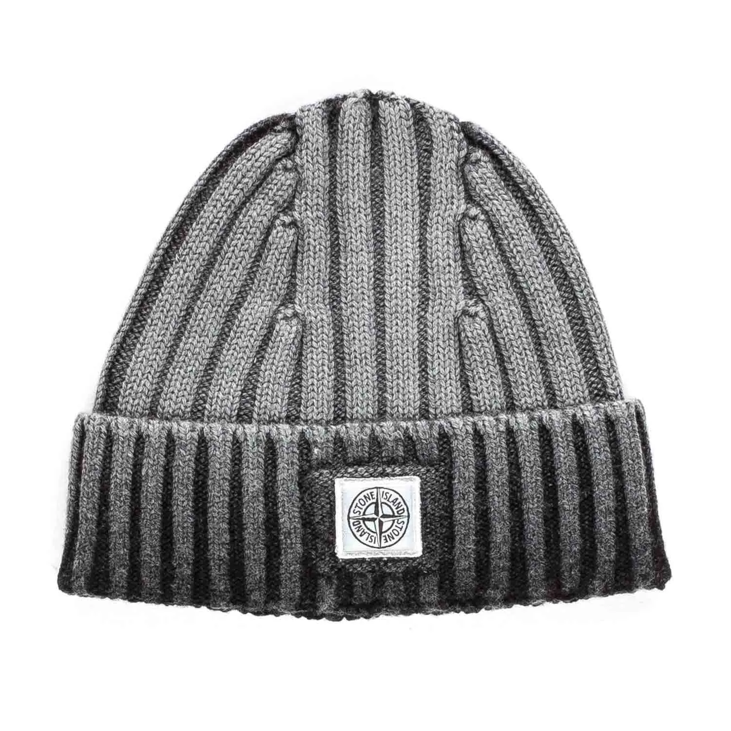 Stone Island Girl Grey Wool Beanie