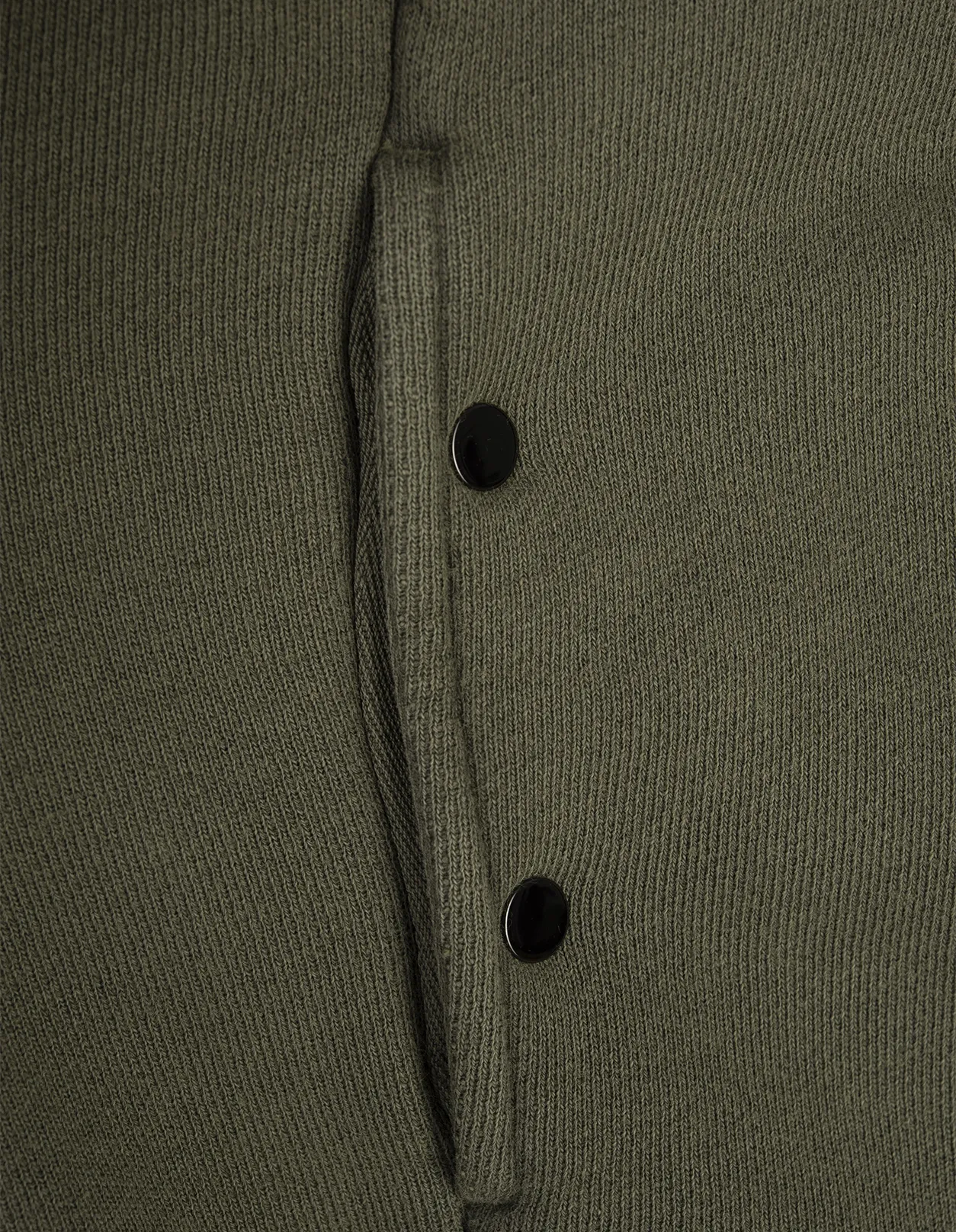 STONE ISLAND Green Organic Cotton Diagonal Fleece 