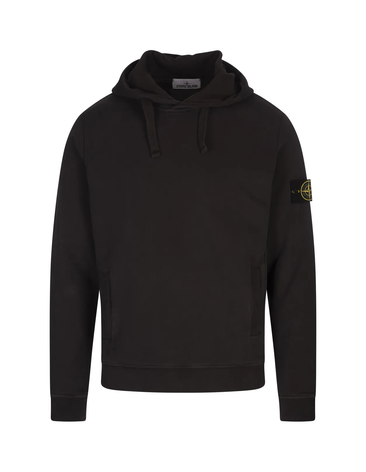 STONE ISLAND Hoodie In Lead Grey Gauzed Cotton