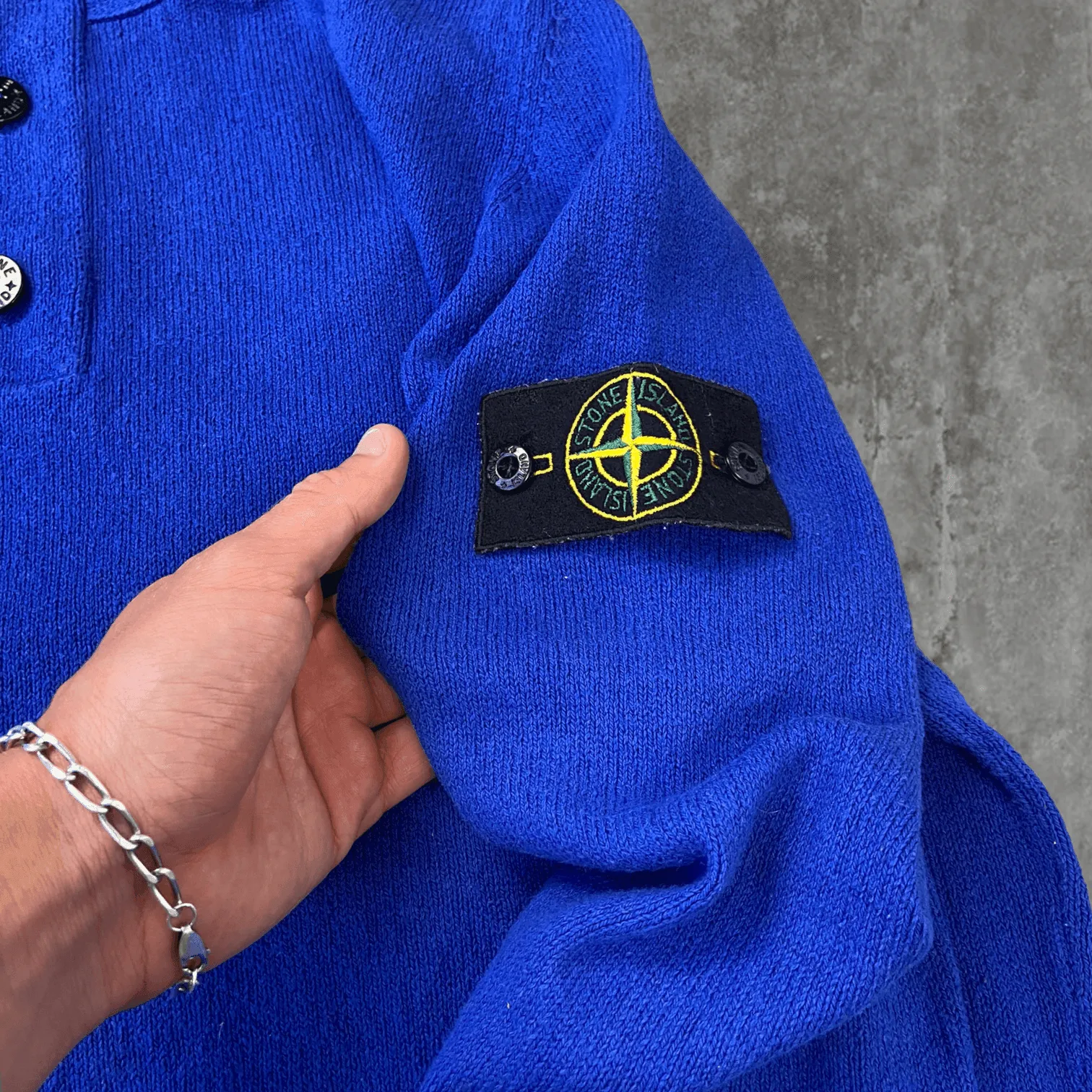 STONE ISLAND KNIT SWEATSHIRT - M