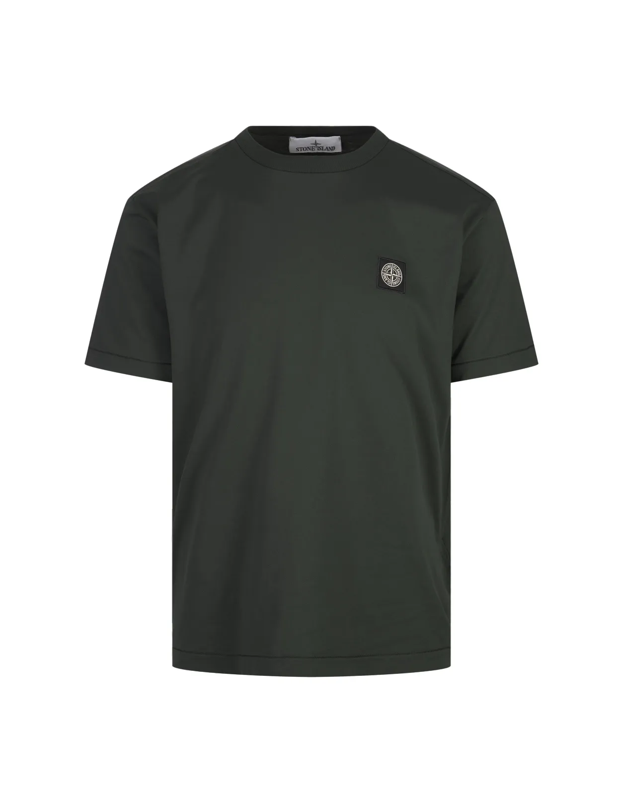 STONE ISLAND Lead Grey 60/2 Cotton T-Shirt