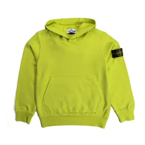 Stone Island Lime Green Hoodie For Boy