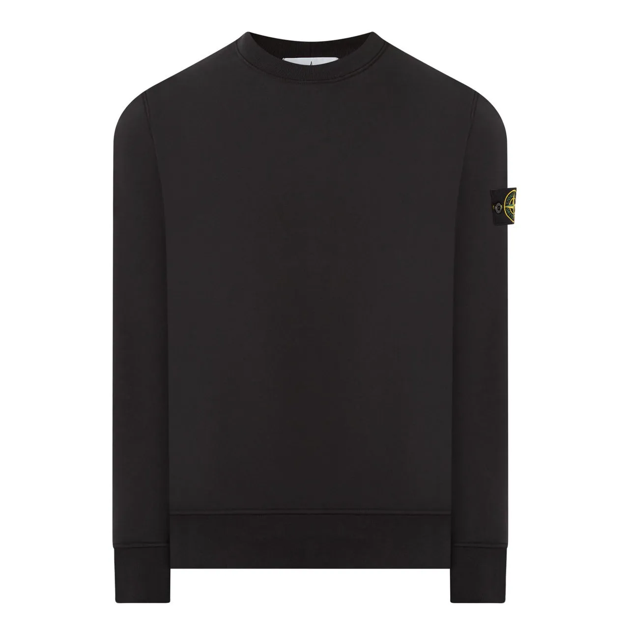 STONE ISLAND Logo Badge Sweatshirt - Black