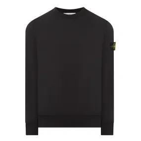 STONE ISLAND Logo Badge Sweatshirt - Black