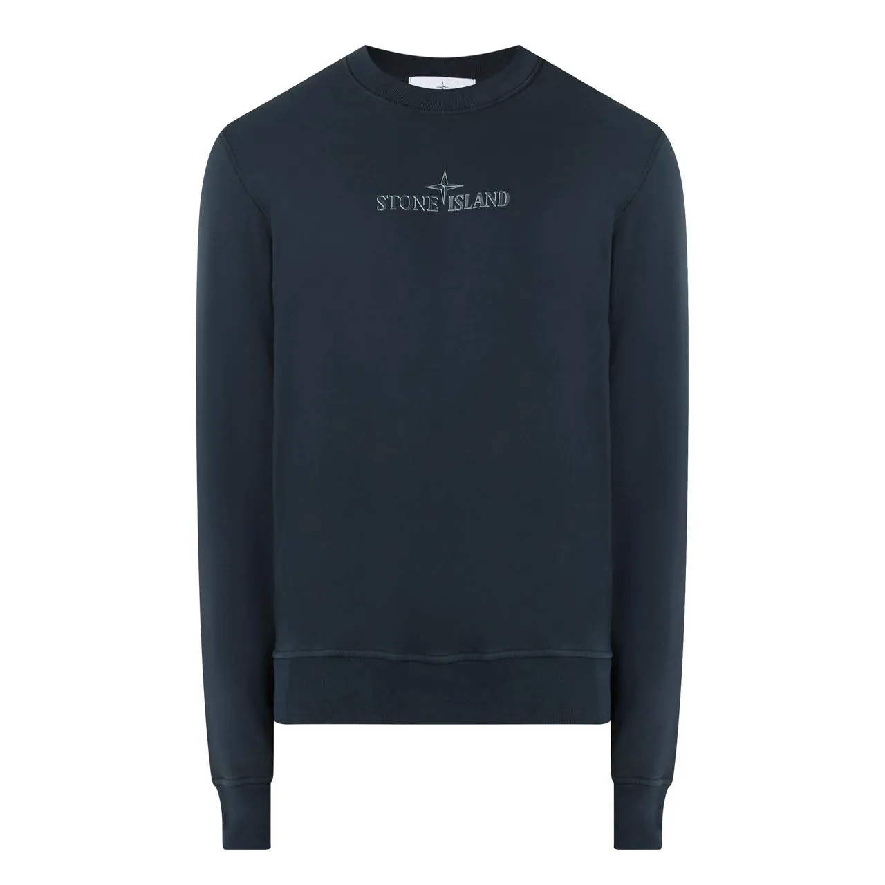 STONE ISLAND Logo Badge Sweatshirt - Navy