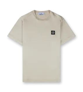 Stone Island    Logo T-shirt Beige