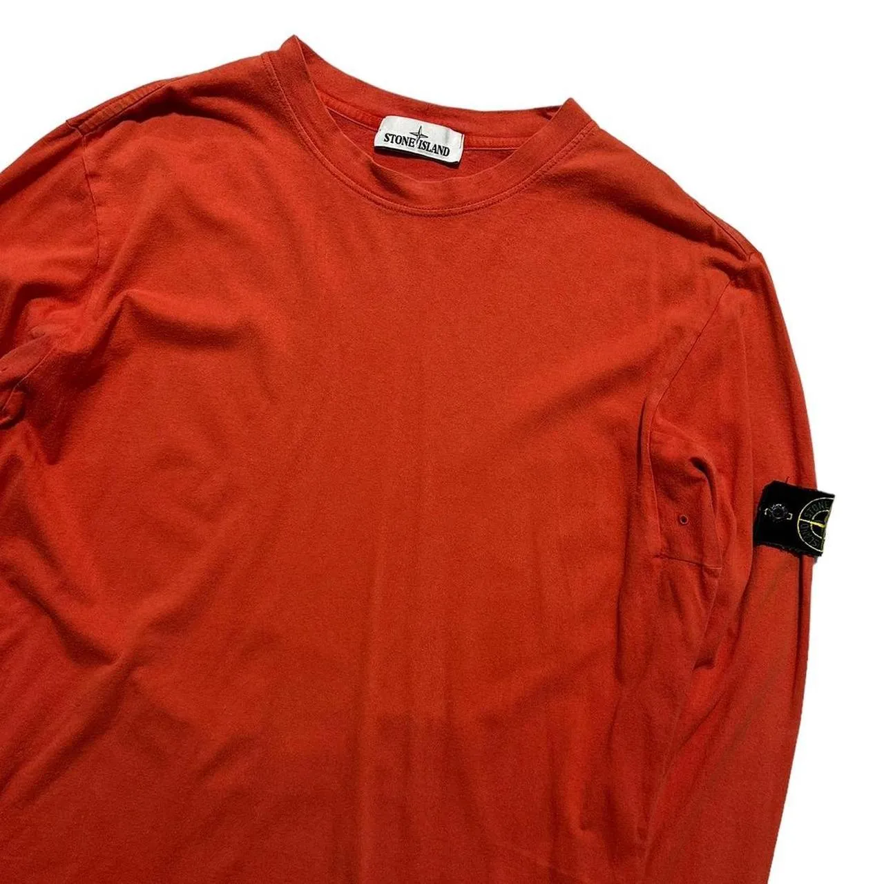 Stone Island Long Sleeve Red Top