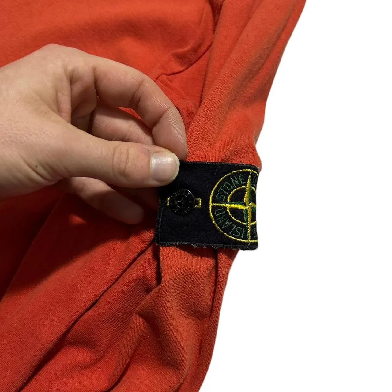 Stone Island Long Sleeve Red Top