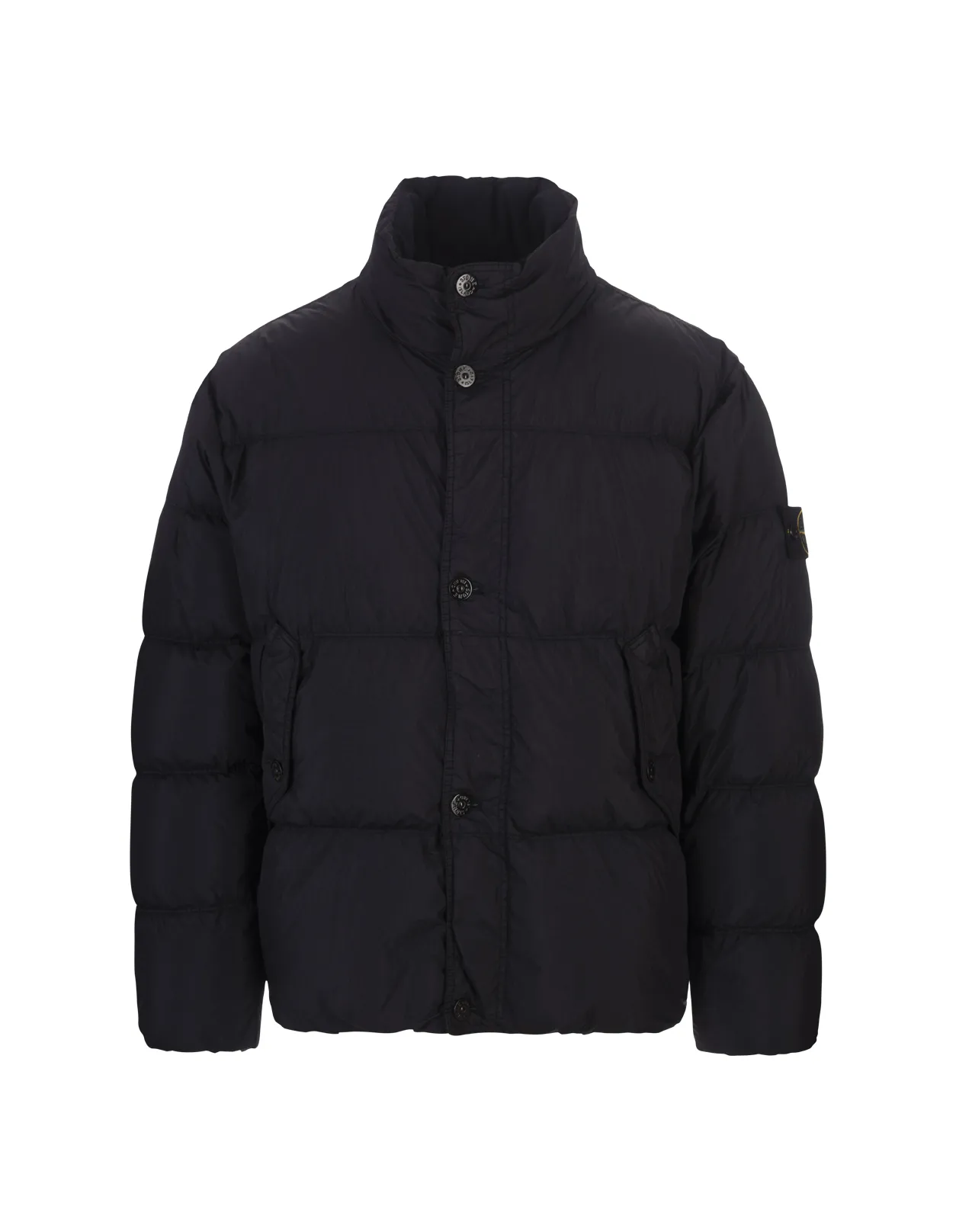 STONE ISLAND Navy Blue CRINKLE REPS R-NY Blouson