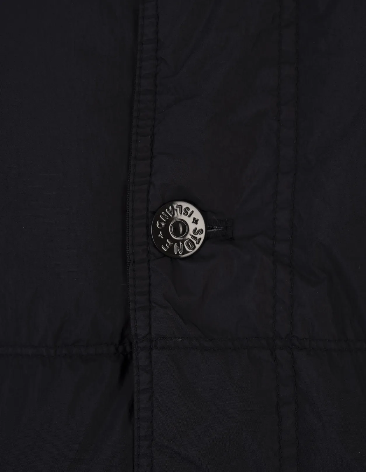 STONE ISLAND Navy Blue CRINKLE REPS R-NY Blouson