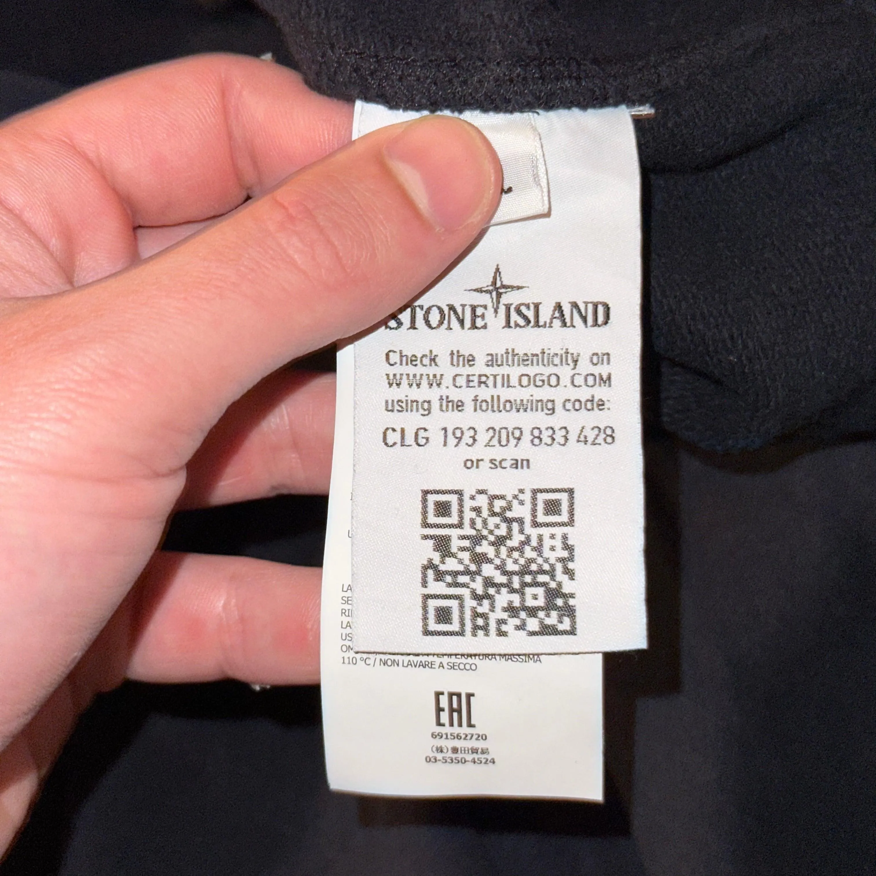 Stone Island Navy Crewneck - L