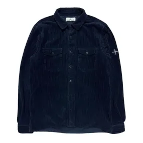 Stone Island Navy Heavy Corduroy Shirt