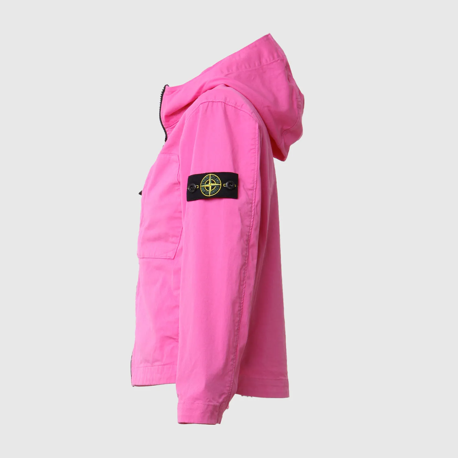 Stone Island Pink Jacket With Pockets For Girl