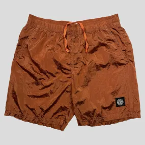 Stone Island SS22 Nylon Metal Compass Logo Shorts - M