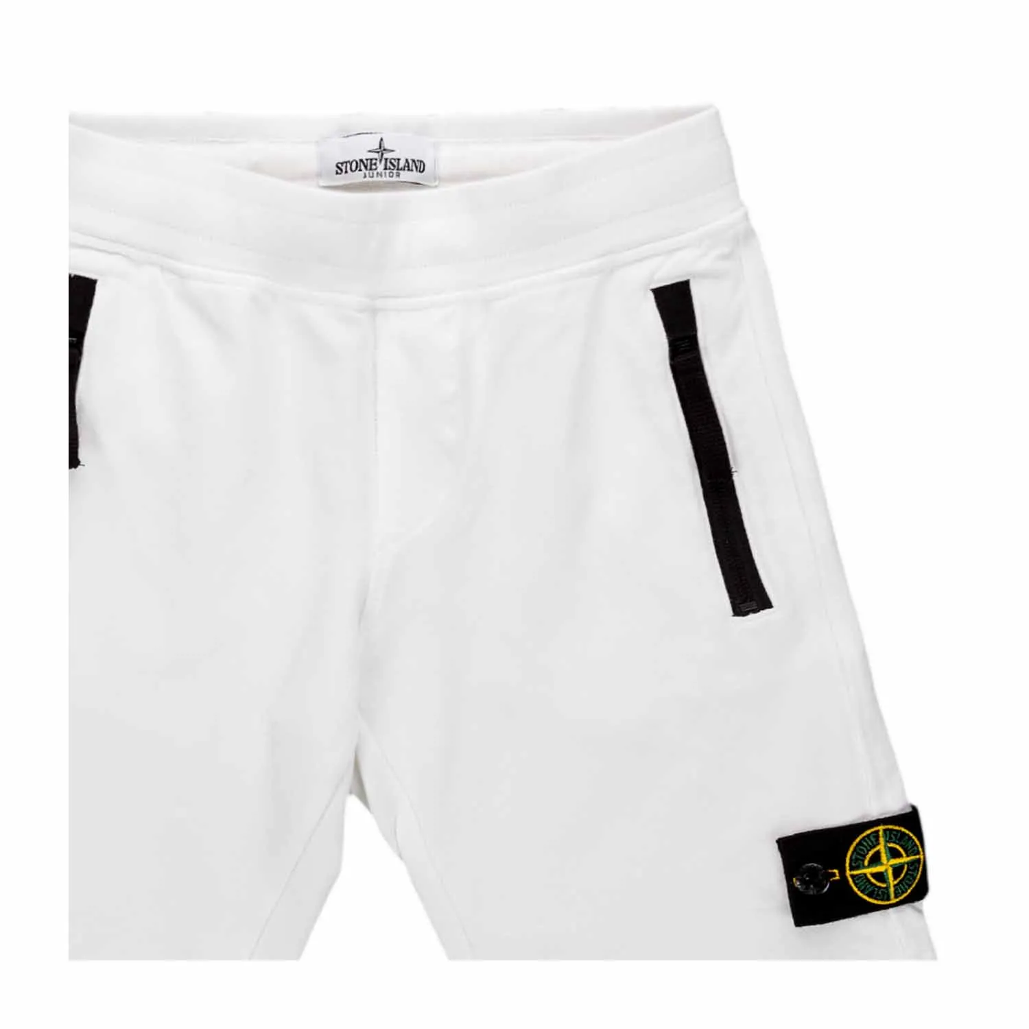 Stone Island White Shorts For Boy