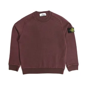 Stone Island Wine-Coloured Sweatshirt For Boy