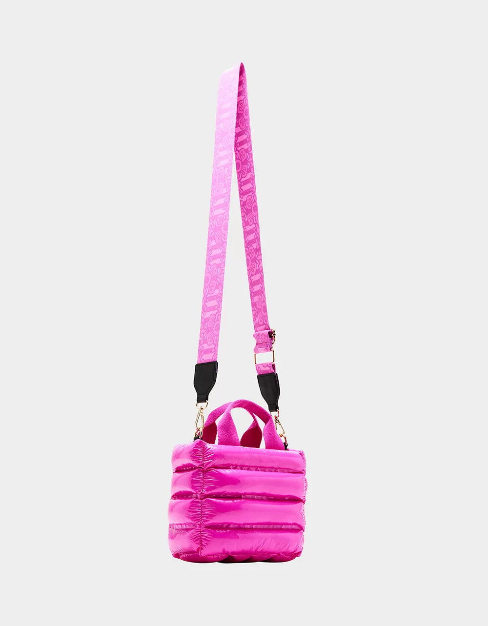 THAR SHE BLOWS WET NYLON MINI TOTE PINK