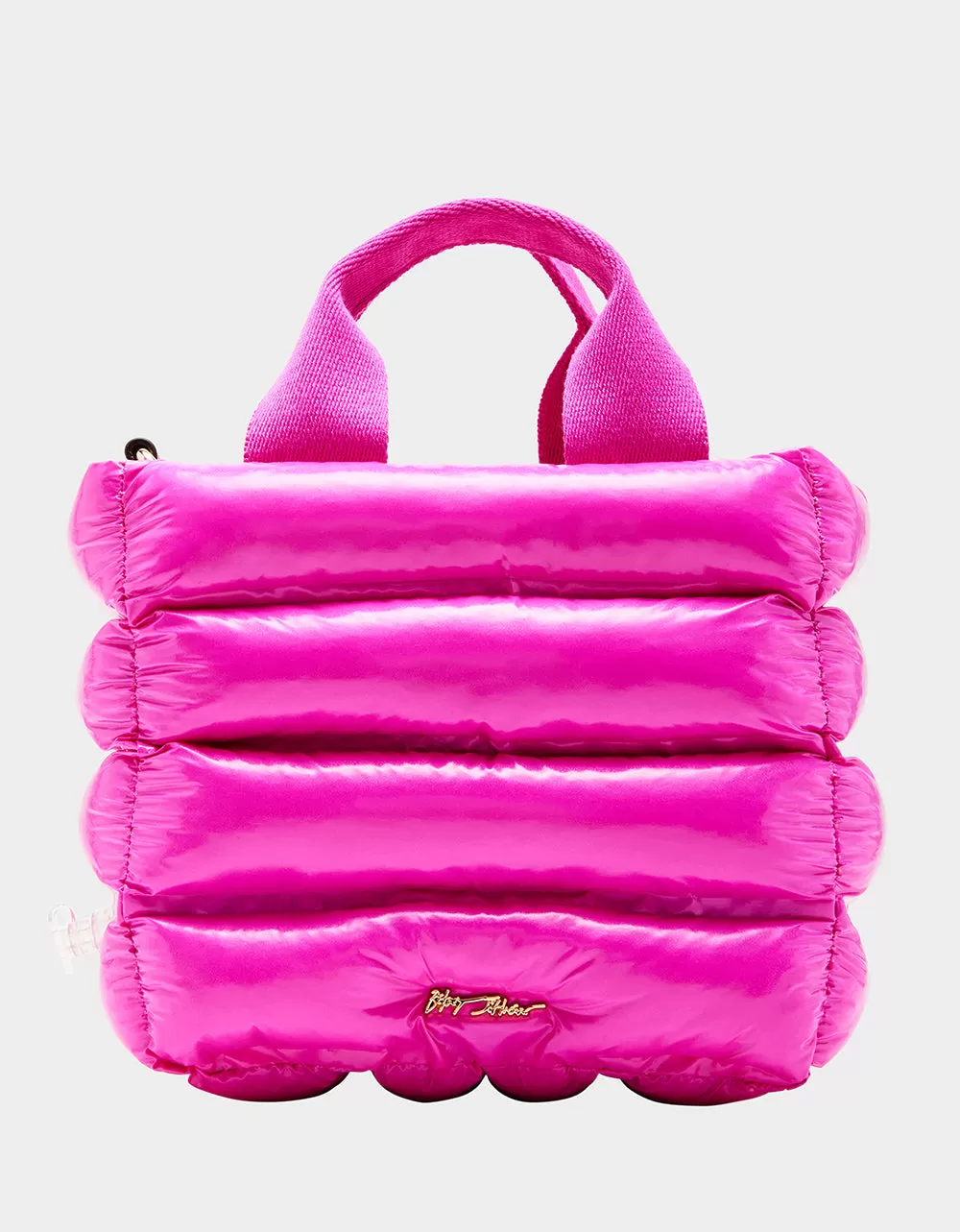 THAR SHE BLOWS WET NYLON MINI TOTE PINK