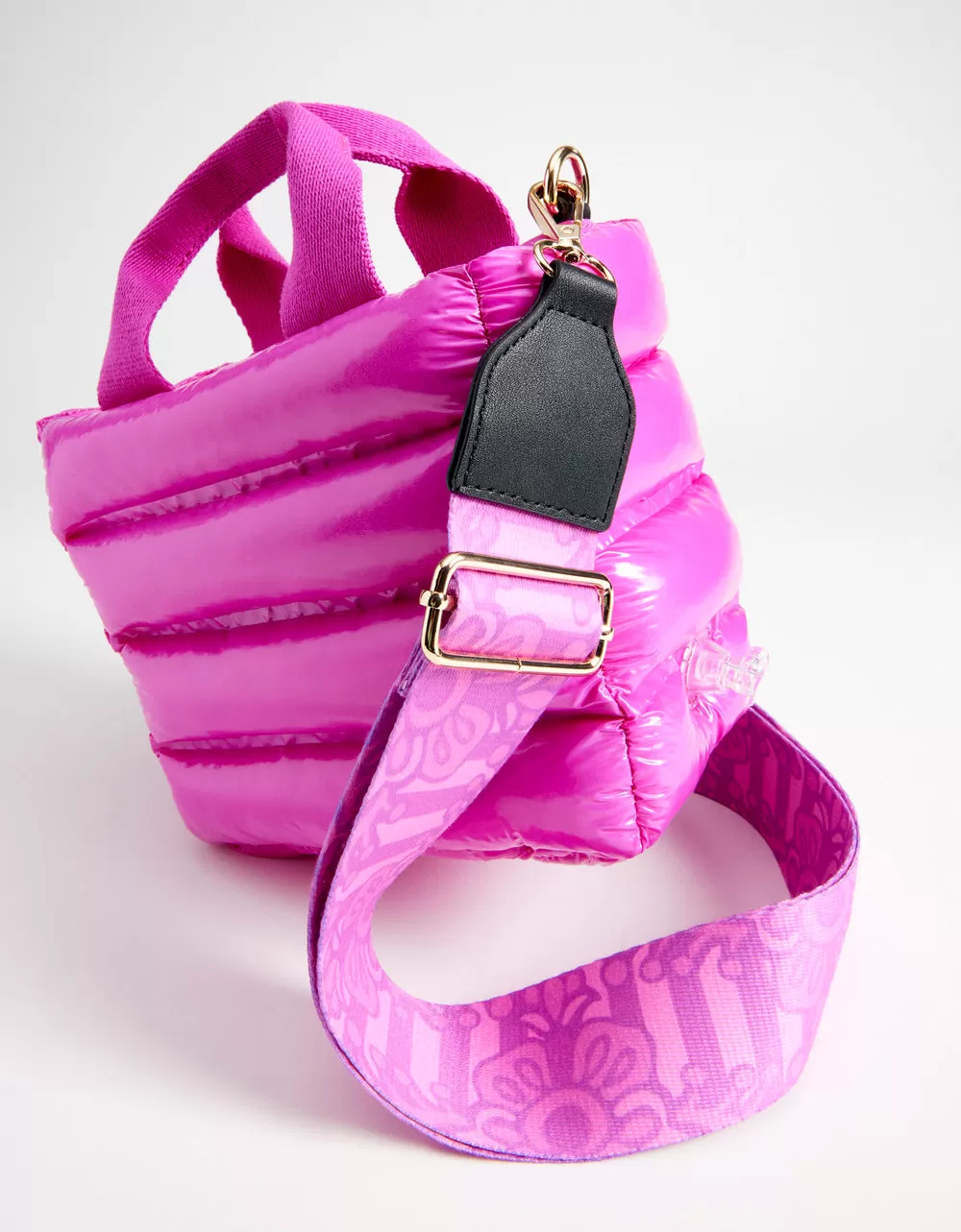 THAR SHE BLOWS WET NYLON MINI TOTE PINK