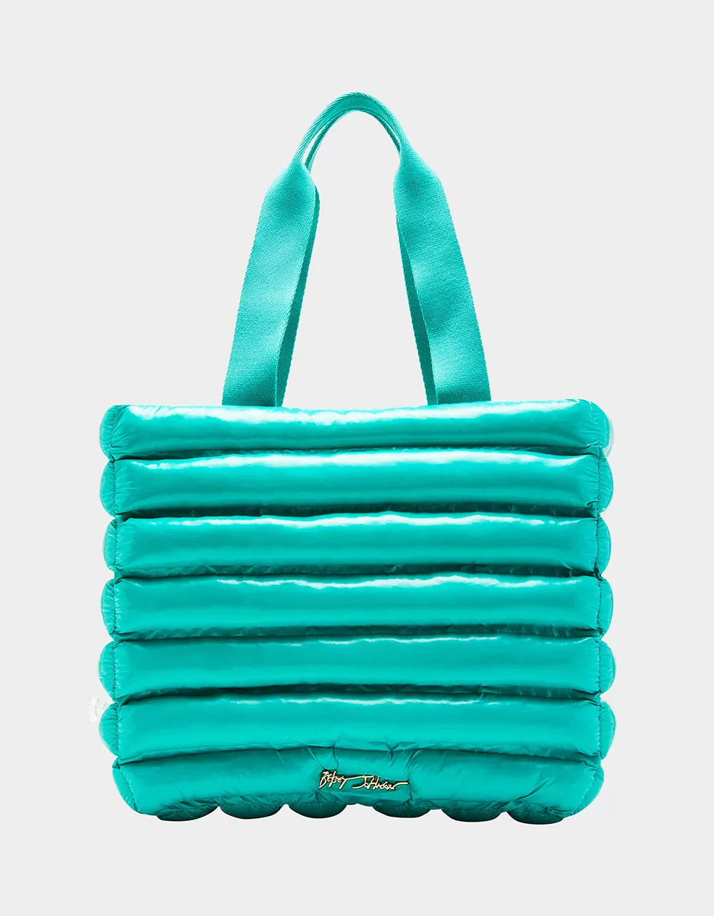 THAR SHE BLOWS WET NYLON TOTE TURQUOISE