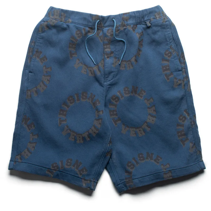 thisisneverthat 2Tone Logo Jacquard Short - Blue