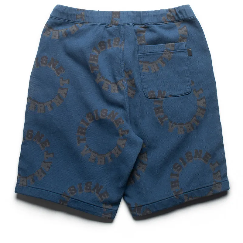 thisisneverthat 2Tone Logo Jacquard Short - Blue